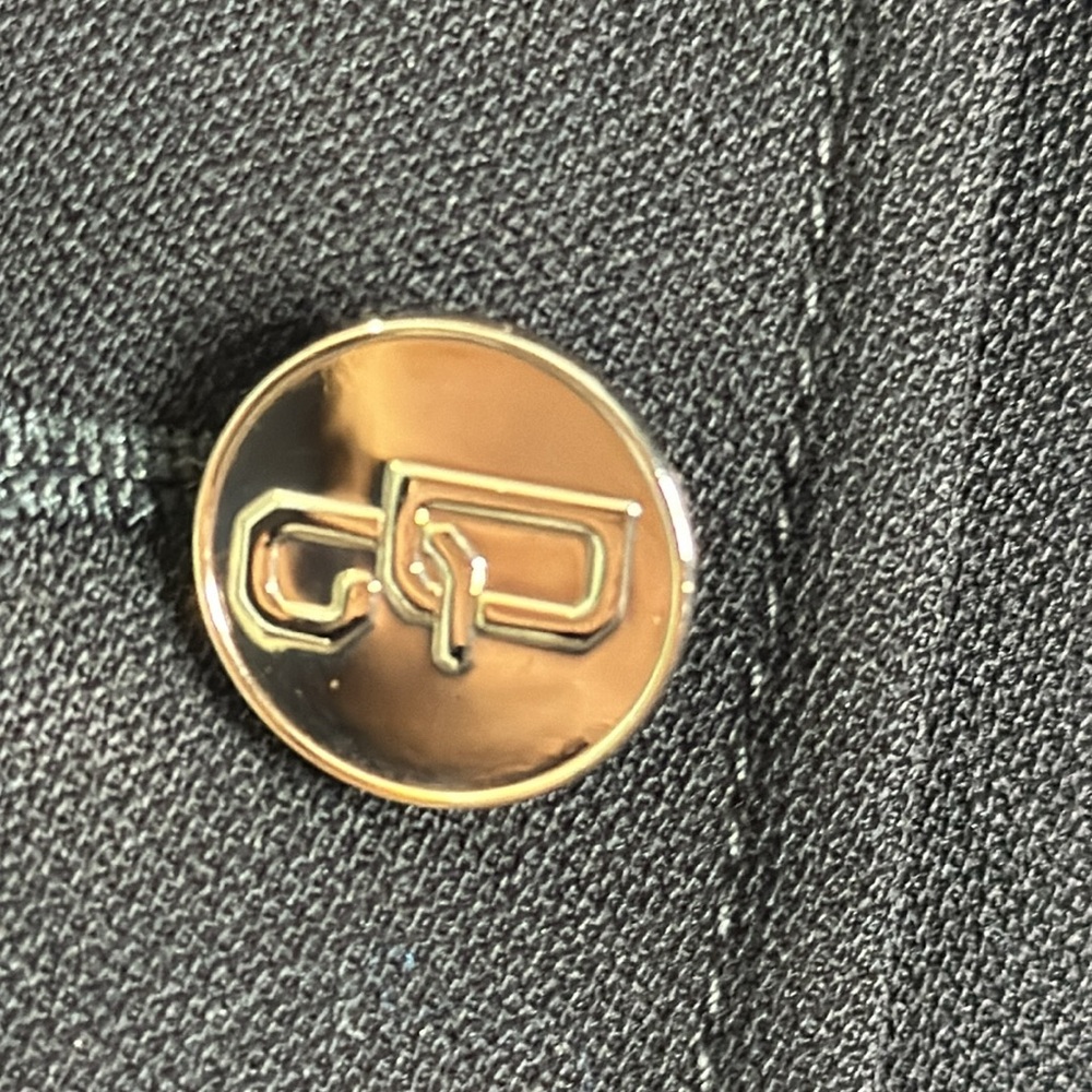 DOLCE &GABBANA  blazer skirt suit size 40-xS black gold button luxury classic - Picture 11 of 16